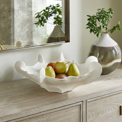 Coral Mirage White Outdoor Bowl - Ornate Home