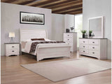 Coralee Chalk/Grey Sleigh Bedroom Set - Ornate Home