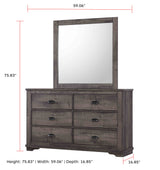 Coralee Gray Sleigh Bedroom Set - Ornate Home