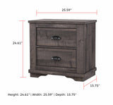 Coralee Gray Sleigh Bedroom Set - Ornate Home