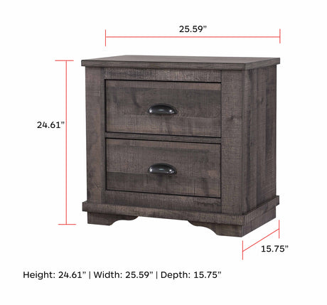 Coralee Gray Sleigh Bedroom Set - Ornate Home