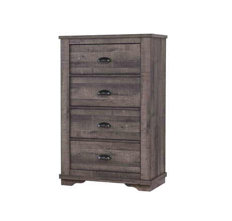 Coralee Gray Sleigh Bedroom Set - Ornate Home