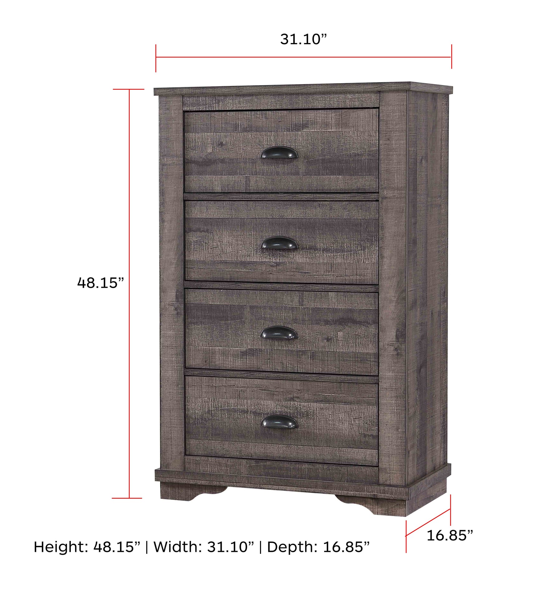 Coralee Gray Sleigh Bedroom Set - Ornate Home