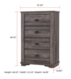 Coralee Gray Sleigh Bedroom Set - Ornate Home