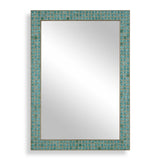 Coralie Blue/Gold/Green Tile Mirror - Ornate Home