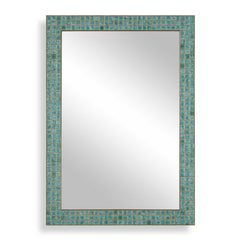 Coralie Blue/Gold/Green Tile Mirror - Ornate Home