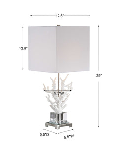 Corallo White Coral Table Lamp - Ornate Home