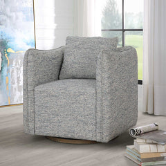 Corben Blue Swivel Chair - Ornate Home