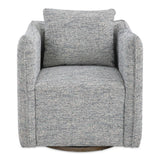 Corben Blue Swivel Chair - Ornate Home