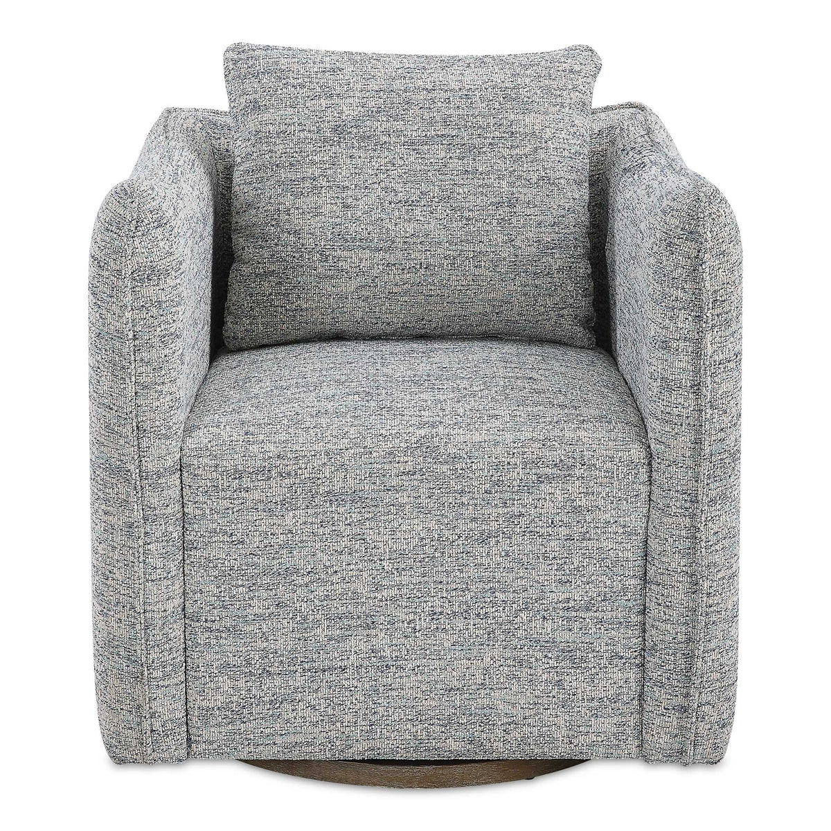 Corben Blue Swivel Chair - Ornate Home