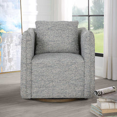Corben Blue Swivel Chair - Ornate Home