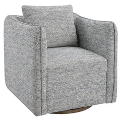 Corben Blue Swivel Chair - Ornate Home