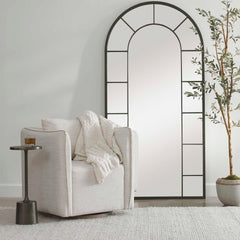 Corben White Swivel Armchair - Ornate Home