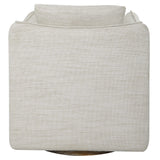 Corben White Swivel Armchair - Ornate Home