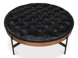 Corbet Black Cocktail Ottoman - Ornate Home