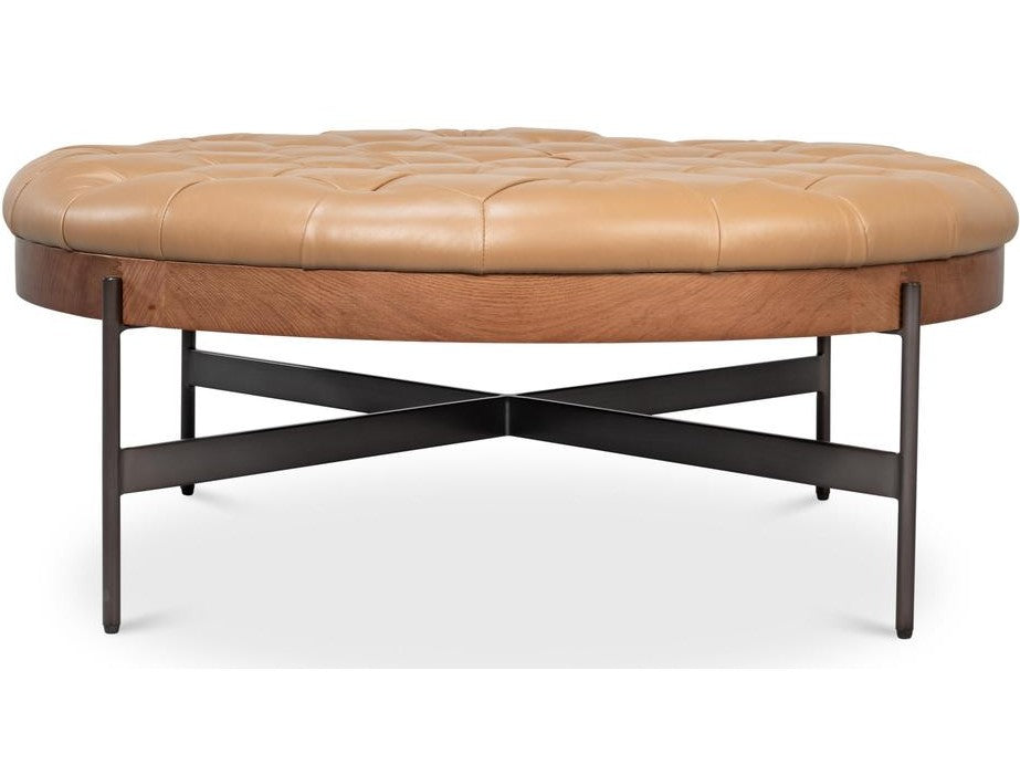 Corbet Brown Cocktail Ottoman - Ornate Home