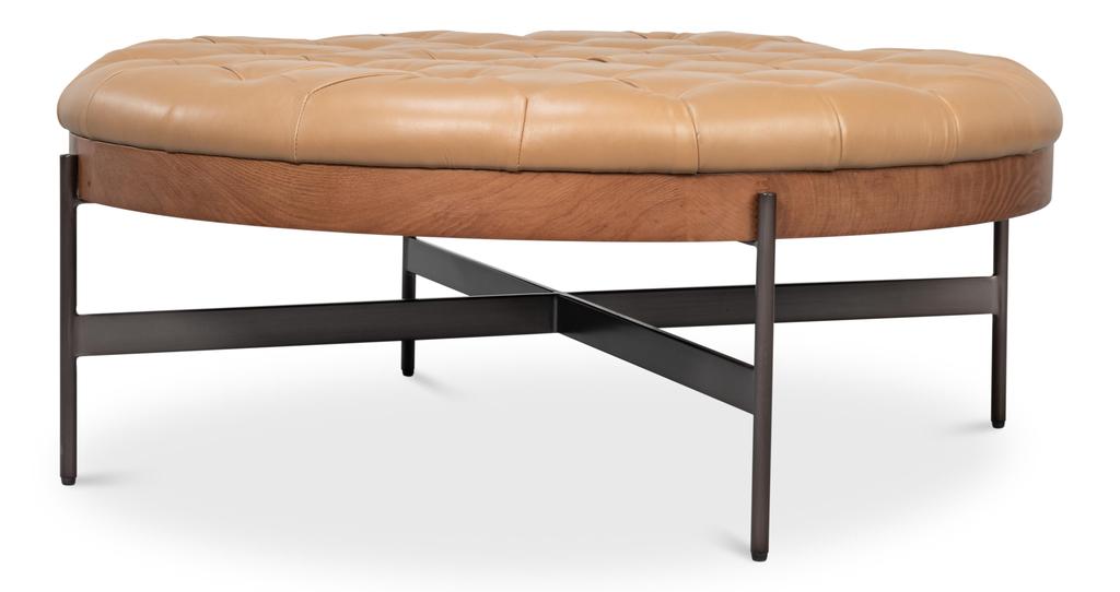 Corbet Brown Cocktail Ottoman - Ornate Home