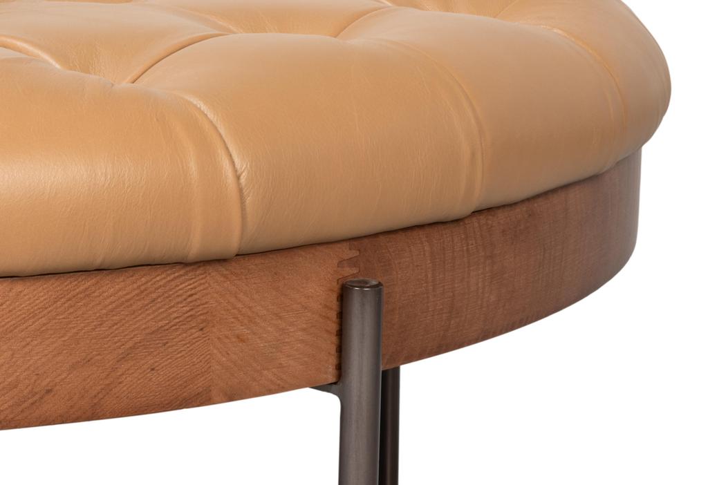 Corbet Brown Cocktail Ottoman - Ornate Home