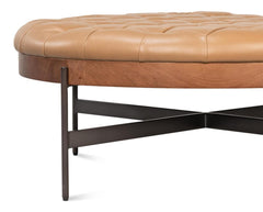 Corbet Brown Cocktail Ottoman - Ornate Home