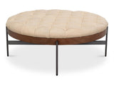 Corbet White Cocktail Ottoman - Ornate Home