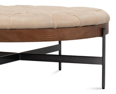 Corbet White Cocktail Ottoman - Ornate Home