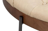 Corbet White Cocktail Ottoman - Ornate Home