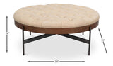 Corbet White Cocktail Ottoman - Ornate Home