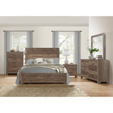 Corbin Brown King Panel Bed - Ornate Home