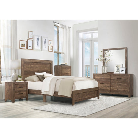 Corbin Brown King Panel Bed - Ornate Home