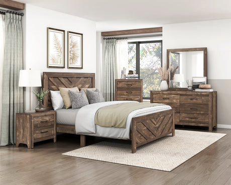 Corbin Brown Queen Bed - Ornate Home