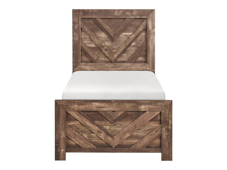 Corbin Brown Twin Bed - Ornate Home