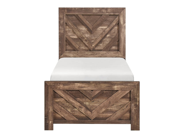 Corbin Brown Twin Bed - Ornate Home