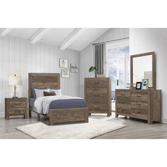 Corbin Brown Twin Panel Bed - Ornate Home