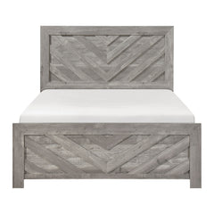 Corbin Gray 4-Piece Queen Bedroom Set (V-Pattern) - Ornate Home