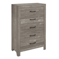 Corbin Gray 4-Piece Queen Bedroom Set (V-Pattern) - Ornate Home