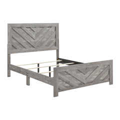 Corbin Gray 4-Piece Queen Bedroom Set (V-Pattern) - Ornate Home