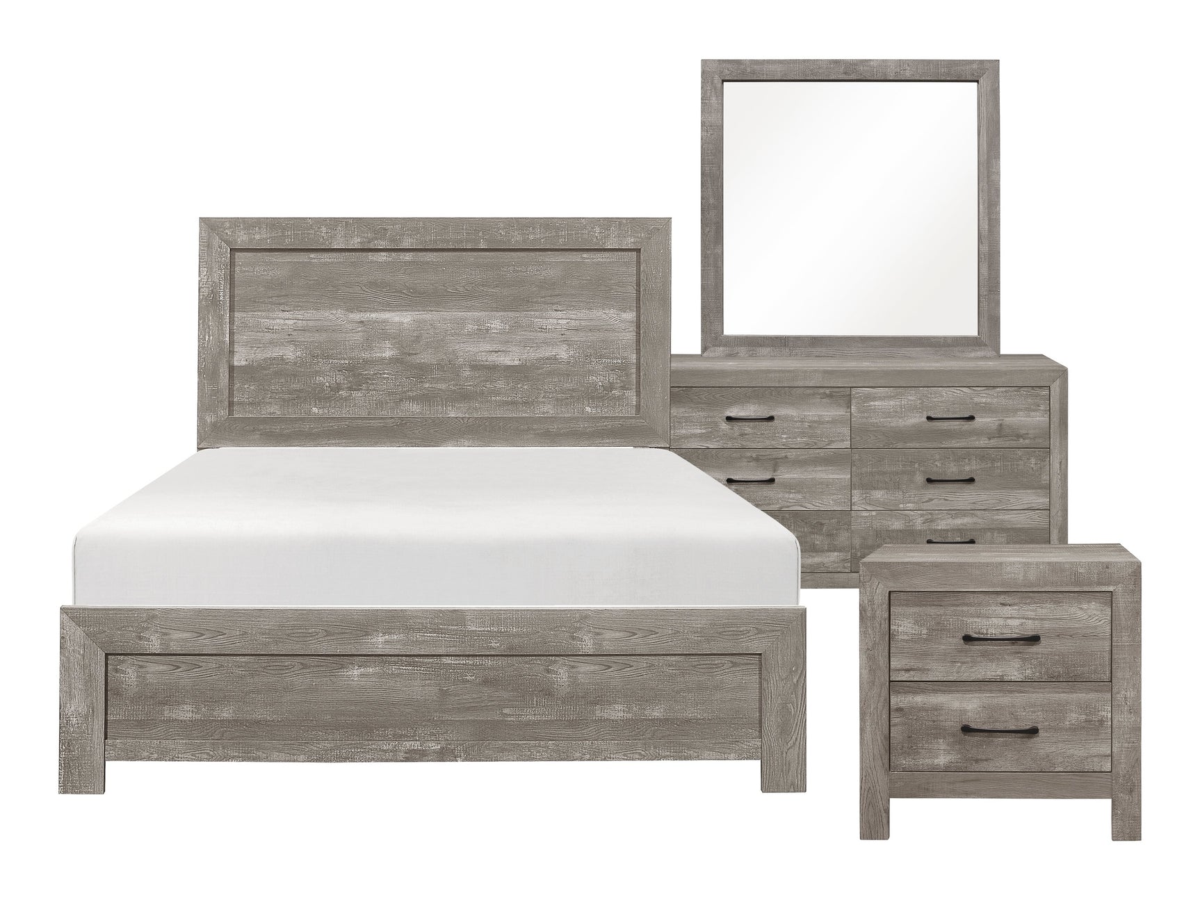 Corbin Gray 4-piece Queen Bedroom Set - Ornate Home