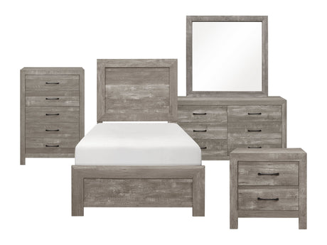 Corbin Gray 5-Piece Twin Bedroom Set - Ornate Home