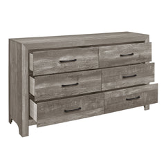 Corbin Gray 5-Piece Twin Bedroom Set (V-Pattern) - Ornate Home
