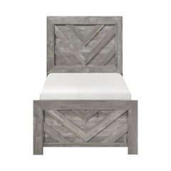 Corbin Gray Twin Bed - Ornate Home