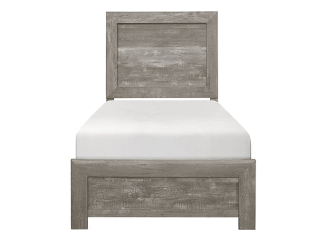 Corbin Gray Twin Panel Bed - Ornate Home