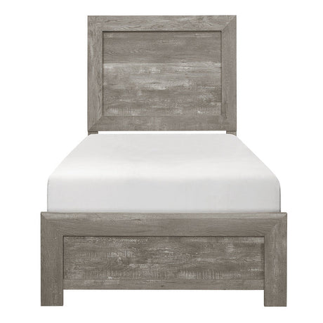Corbin Gray Twin Panel Bed - Ornate Home