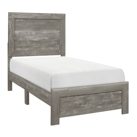 Corbin Gray Twin Panel Bed - Ornate Home