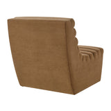 Corbin Latte Performance Fleece Armless Accent Chair - Ornate Home