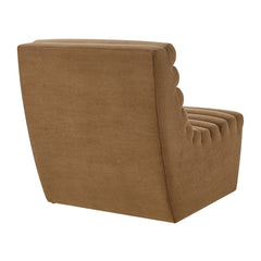 Corbin Latte Performance Fleece Armless Accent Chair - Ornate Home