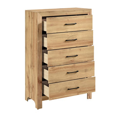 Corbin Natural 5-Piece Queen Bedroom Set - Ornate Home