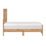 Corbin Natural 4-Piece Twin Bedroom Set (V-Pattern) - Ornate Home