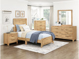 Corbin Natural 5-Piece Twin Bedroom Set - Ornate Home