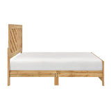 Corbin Natural Chevron Pattern Eastern King Bed in a Box - Ornate Home