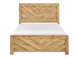 Corbin Natural Chevron Pattern Queen Bed in a Box - Ornate Home